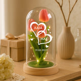 Personalisierte Goldene Rose mit Druck für Paare – Ich liebe dich – Motiv 8