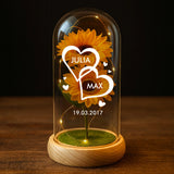 Personalisierte Goldene Rose mit Druck für Paare – Ich liebe dich – Motiv 9