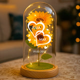 Personalisierte Goldene Rose mit Druck für Paare – Ich liebe dich – Motiv 11