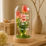 Personalisierte Goldene Rose mit Druck Schön, dass es dich gibt für die Familie – Motiv 8