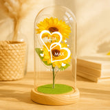 Personalisierte Goldene Rose mit Druck für Paare – Ich liebe dich – Motiv 12