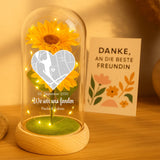 Personalisierte Goldene Rose mit Karte und Koordinaten für Paare – Wo wir uns fanden – Motiv 11
