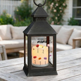 Personalisierte LED Laterne mit Kindernamen und Blumen für Mama – Mamas Garten – Motiv 6