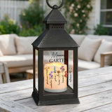 Personalisierte LED Laterne mit Namen und Blumen für Mama und Oma – Mamas Garten – Motiv 6