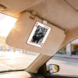 Personalisierter Acrylclip mit Foto für die Auto Sonnenblende – Herzass – Motiv 2