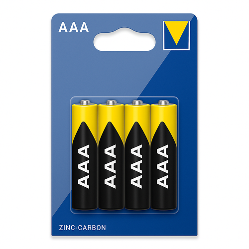 AAA Batterien 4er Set in Verpackung