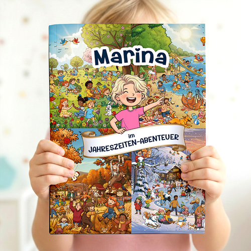 Jahreszeiten – Personalisiertes Wimmelbuch für Kinder