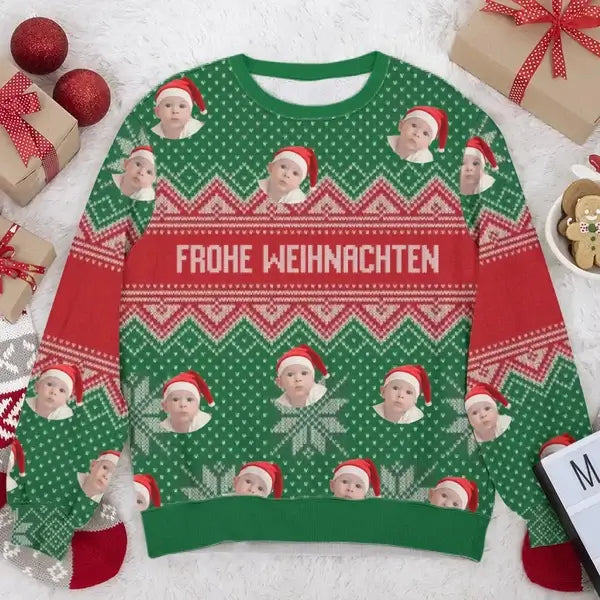 Familien Weihnachtpulli personalisiert