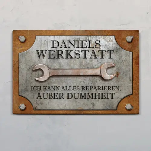 Heimwerker Türschild 