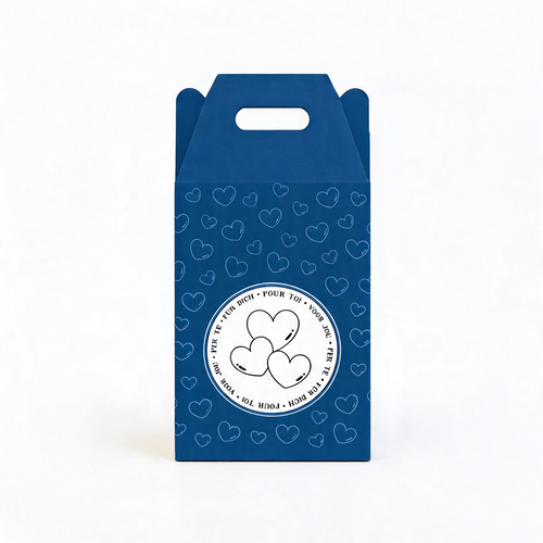 Geschenkbox Textilien - Klein - Blau