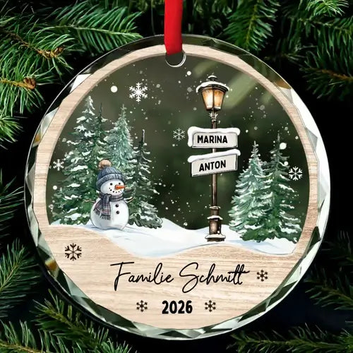 Personalisiertes Ornament Weihnachtsdeko