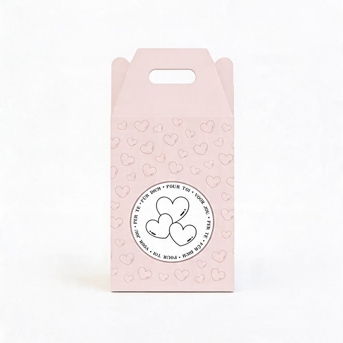 Geschenkbox Textilien - Groß - Rosa