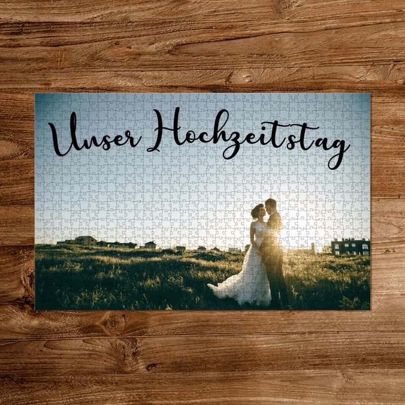 Hochzeitstag - Paar-Puzzle