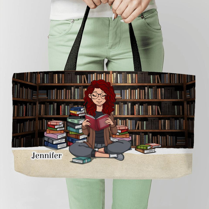 Büchermädchen - Individuelle Stofftasche