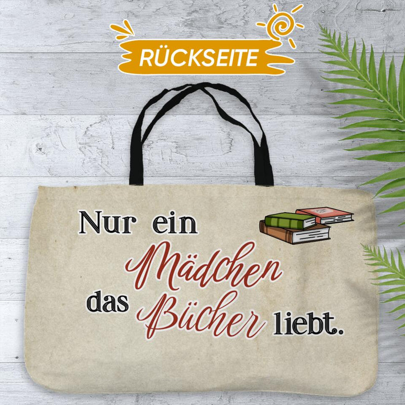 Büchermädchen - Individuelle Stofftasche