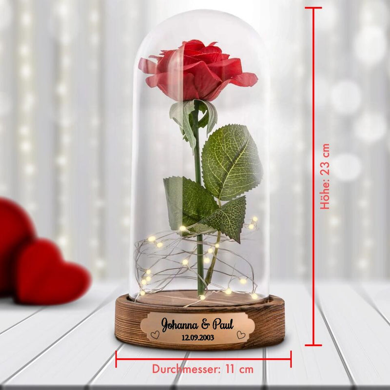 Für dich - Paar-Ewige Rose