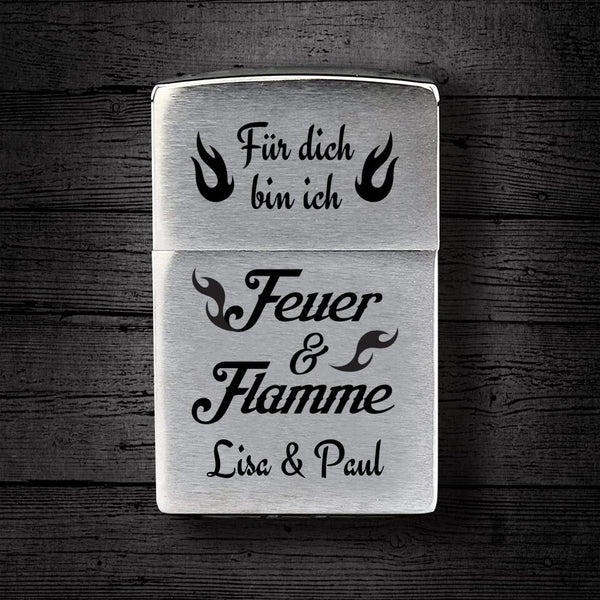 Feuer & Flamme - Paar-Zippo Feuerzeug