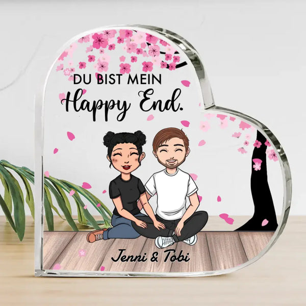 Mein Happy End (Clipart) - Paar-Glasherz
