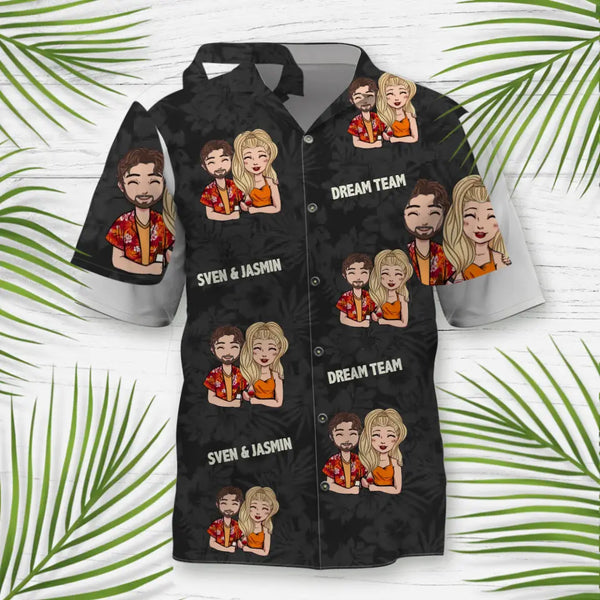 Dream Team - Paar-Hawaiihemd