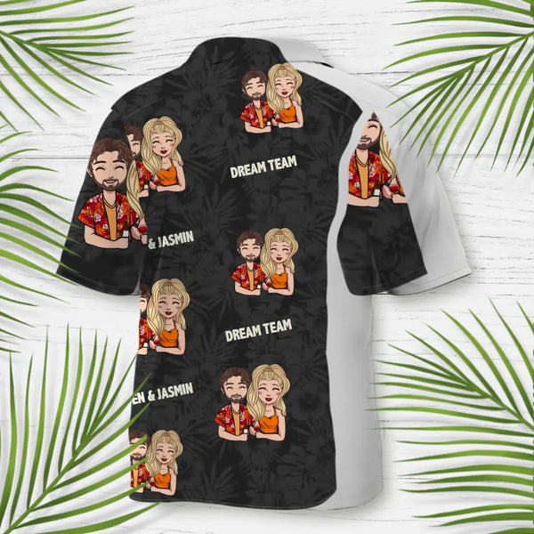 Dream Team - Paar-Hawaiihemd