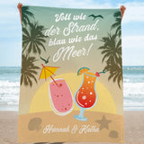 Happy Hour - Individuelles Strandtuch