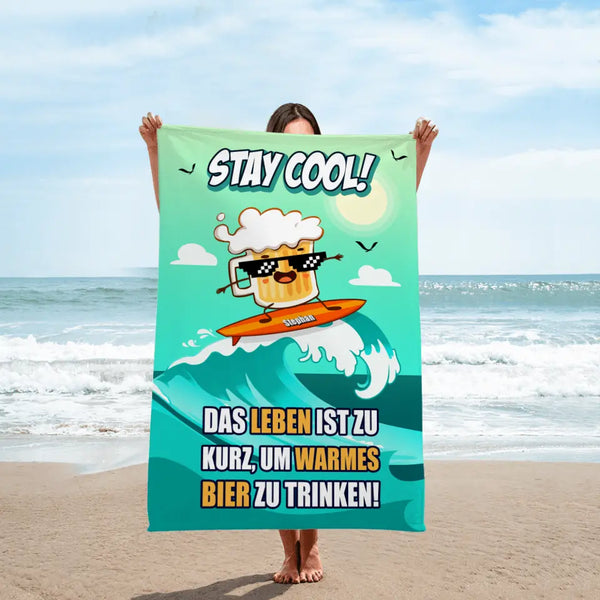 Stay cool! - Individuelles Strandtuch