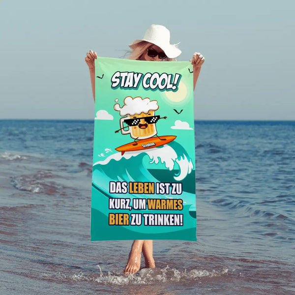 Stay cool! - Individuelles Strandtuch