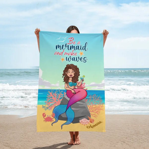 Mermaid - Individuelles Strandtuch