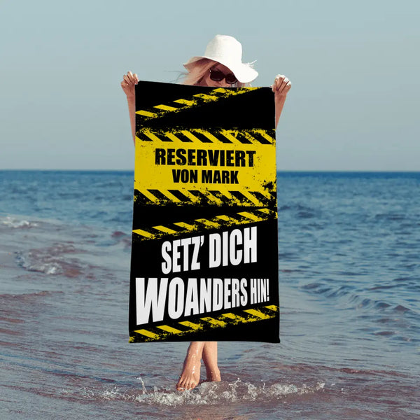 Reserviert - Individuelles Strandtuch